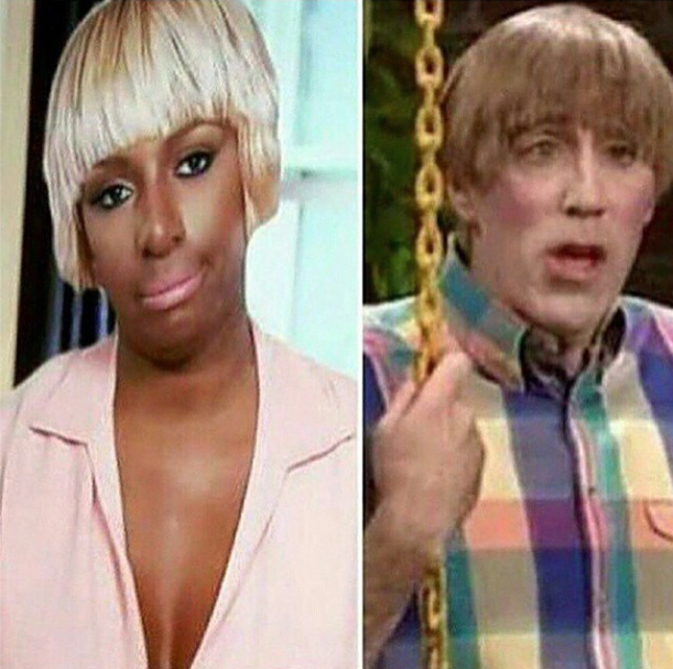 Side-by-side: Nene and Stuart from Mad TV