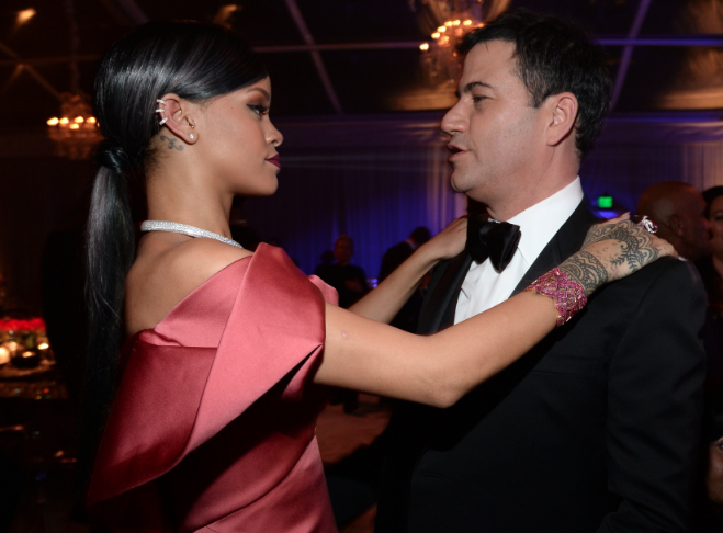 Rihanna and Jimmy Kimmel
