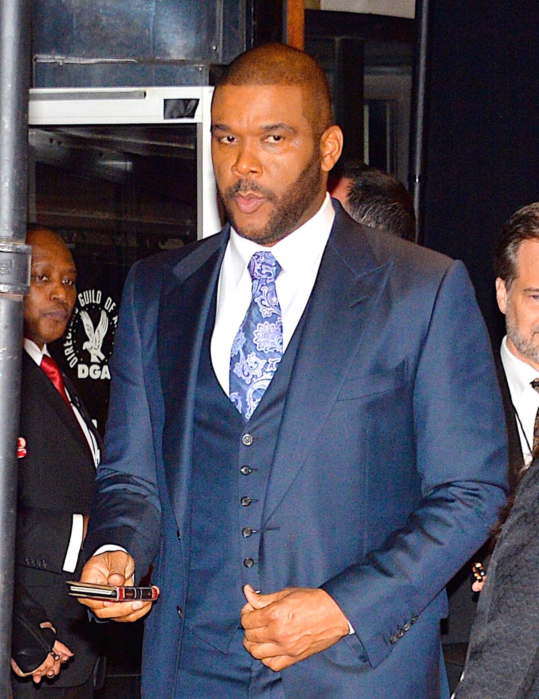 143785, Tyler Perry at the DGA Honors 2015 Gala event in NYC. New York, New York - Thursday October 15, 2015. Photograph: © PacificCoastNews. Los Angeles Office: +1 310.822.0419 sales@pacificcoastnews.com FEE MUST BE AGREED PRIOR TO USAGE